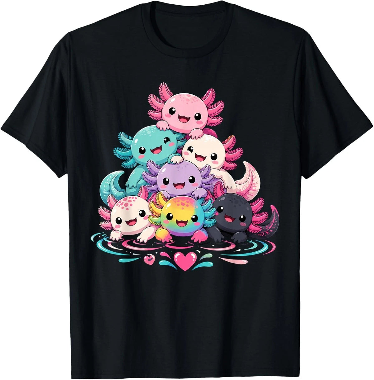 Funny Jesus lover Gifts Cute Axolotl Kawaii T-Shirt unisex T-Shirt