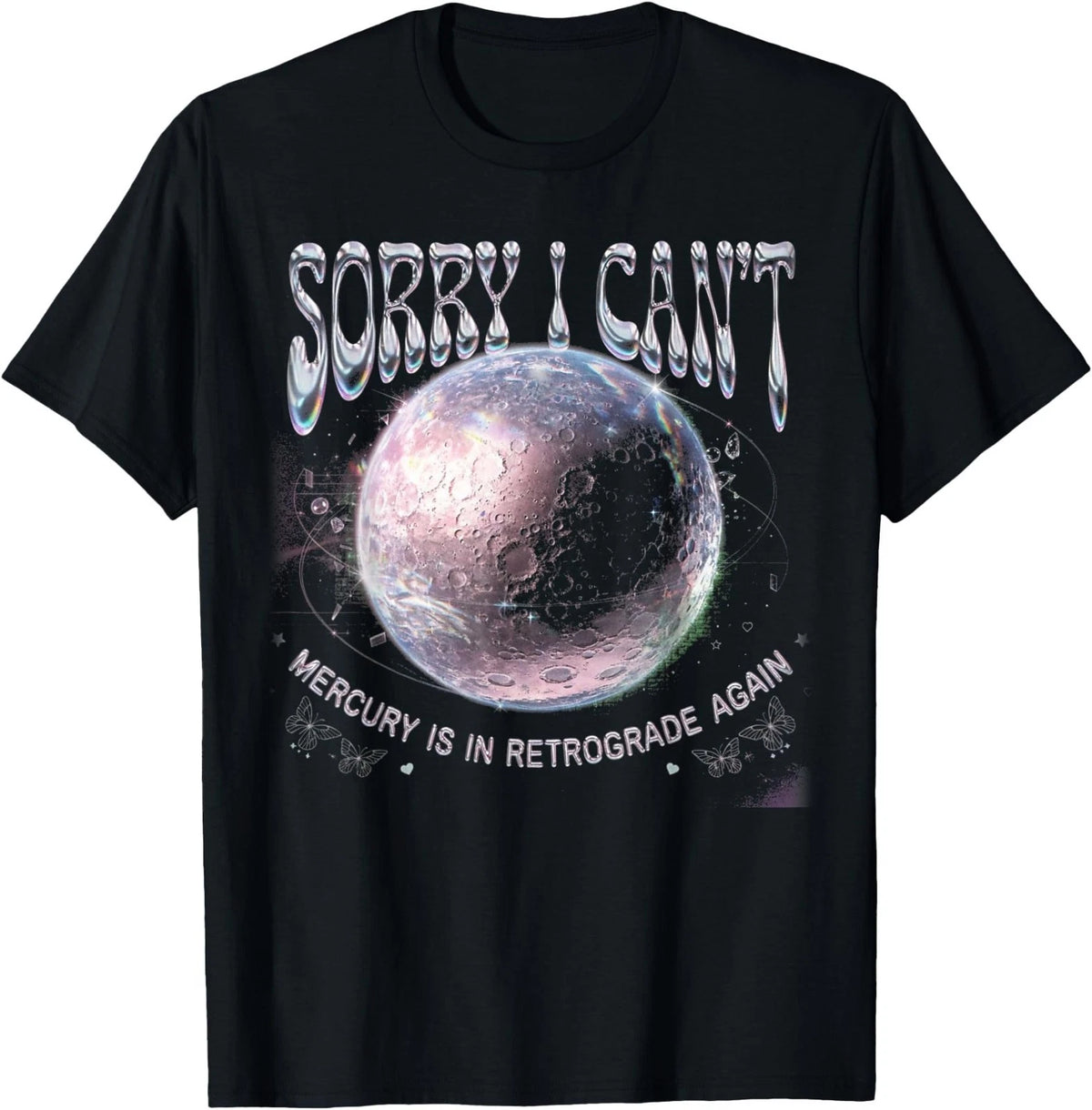 Mercury Retrograde Zodiac Funny Astrology Horoscope Planet T-Shirt