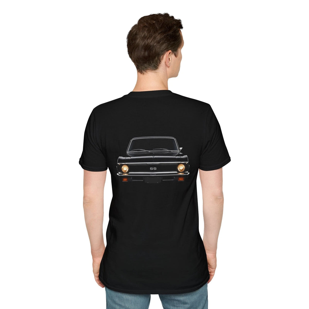 Classic Car 1971 Chevy Nova Unisex Softstyle T-Shirt - Vintage Muscle Car Tee,