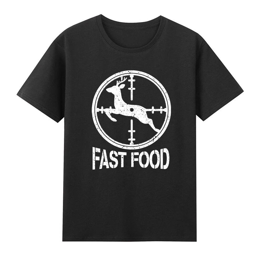 Fast Food Hunting Deer Running Fast T-Shirt