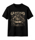 Graveyard Society Skeleton Poker Shirt Gothic Tee Vintage Halloween Graphic