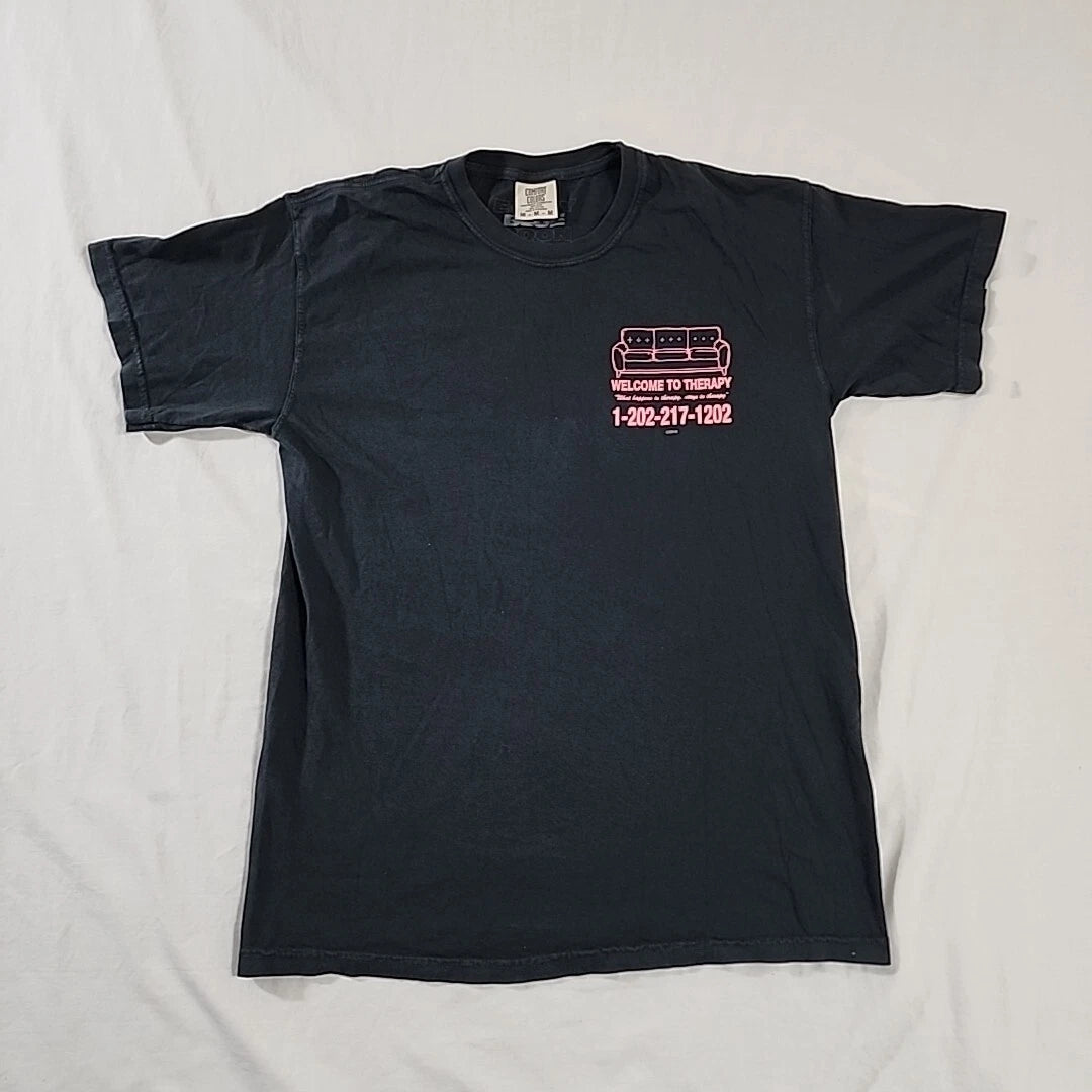 Welcome to therapy what happens in therapy stays in therapy Black Shirt Medium