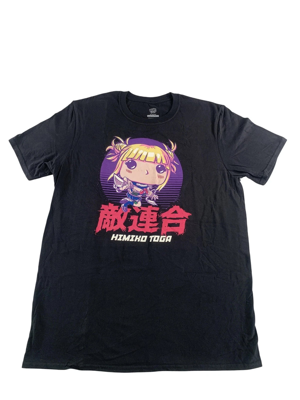 Funko Tee My Hero Academia Shirt Mens Large Black Himiko Toga Pop Tees Anime MHA