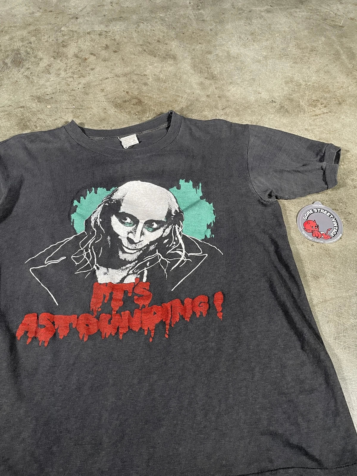 Vintage 70s Rocky Horror Picture Show Riff Raff Tee M 19x23
