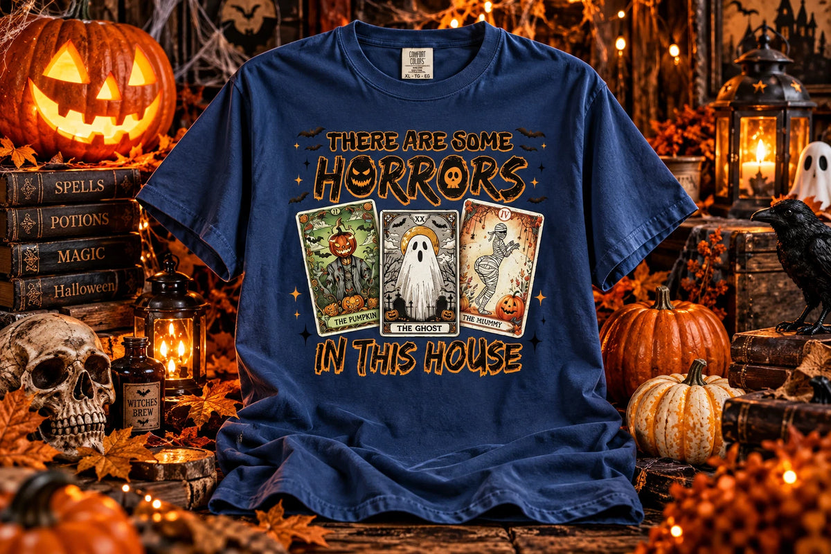 Halloween Tarot Shirt Ghost Horror Tee Comfort Colors 1717 Unisex Spooky T-Shirt