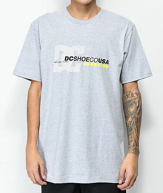 DC Shoes Laced Break Skateboard T-Shirt Tee Grey NEW NWT Streetwear Snow Surf