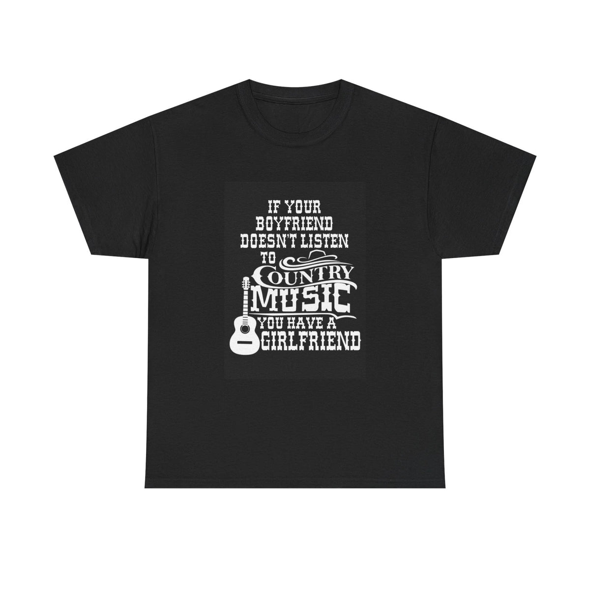 Listen To Country Music Tshirt Funny Graphic retro Unisex Heavy Cotton Tee