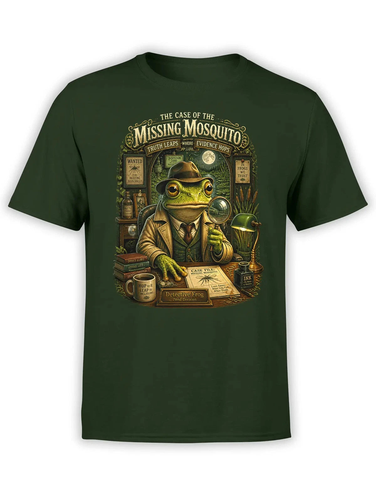 Pond Detective Frog T-Shirt | Unisex