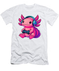 Cute Axolotl Gamer Shirt, Gaming Axolotl Headphones Tee, Gamer Gift Funny animal