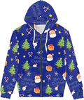 Ugly Christmas Zipper 3D Hoodie Xmas Long Sleeve HS1564