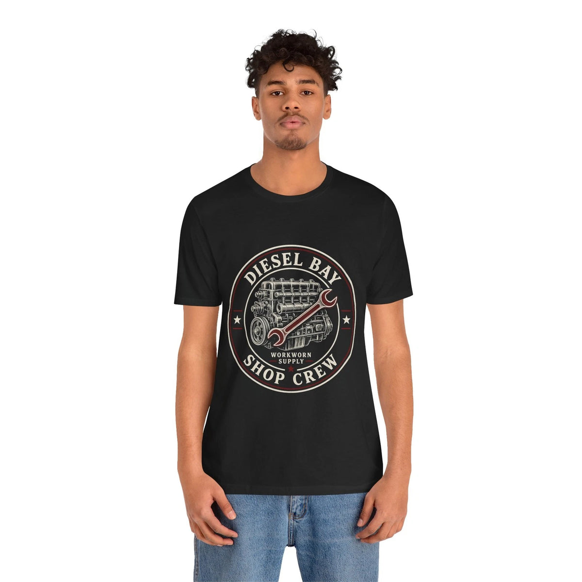 Diesel Bay Shirt Diesel Mechanic Tee Retro Engine Shop Truck Mechanic T-Shirt