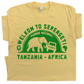 Serengeti Africa T Shirt National Park Elephant Vintage Safari Tanzania