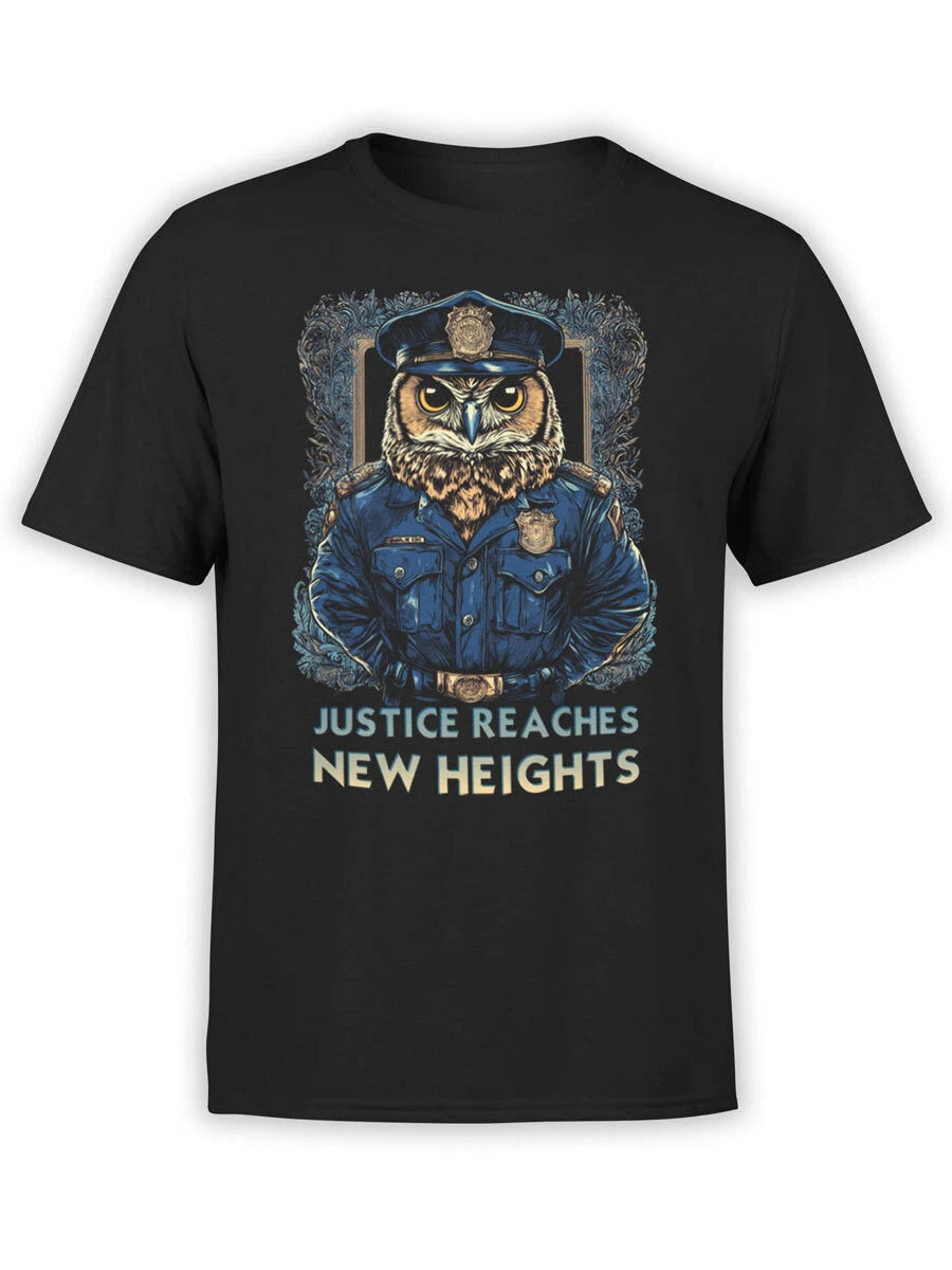 FANTUCCI Police T-Shirt Collection | Owl Justice T-Shirt | Unisex