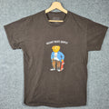 Pretty Vacant Shirt Mens Large Graphic Tee Skate Supply Teddy Bear Brown