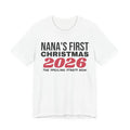 First Christmas as Nana 2026 Shirt, Nana Christmas Gift for New Grandma