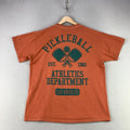 Pickleball Athletics T-Shirt Mens Large Orange Puff Graphic Tee Strange Daze