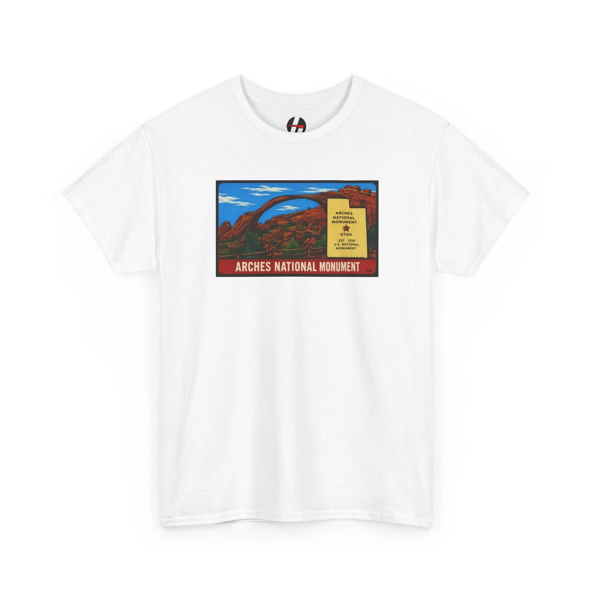 Arches National Park Retro Tee | Vintage Travel Decal Utah Landscape T-Shirt #2
