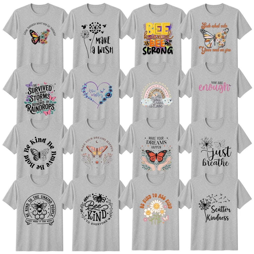 Positive Vibes Butterfly And Bee Floral T-Shirt Honey Positive Vibes Gift