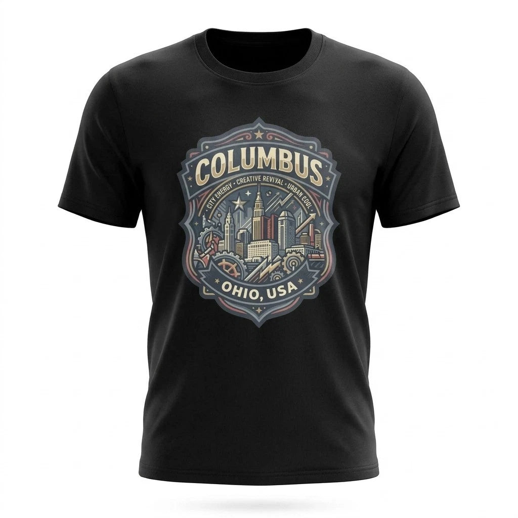 Columbus Ohio Creative City Graphic T-Shirt Unisex Travel Tee
