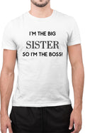 Funny I’m The Big Sister So I’m The Boss Funny Christmas Womens Gift T Shirt