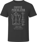Coffee Percolator Patent Blueprint Vintage Barista Coffee Lover Gift T Shirt