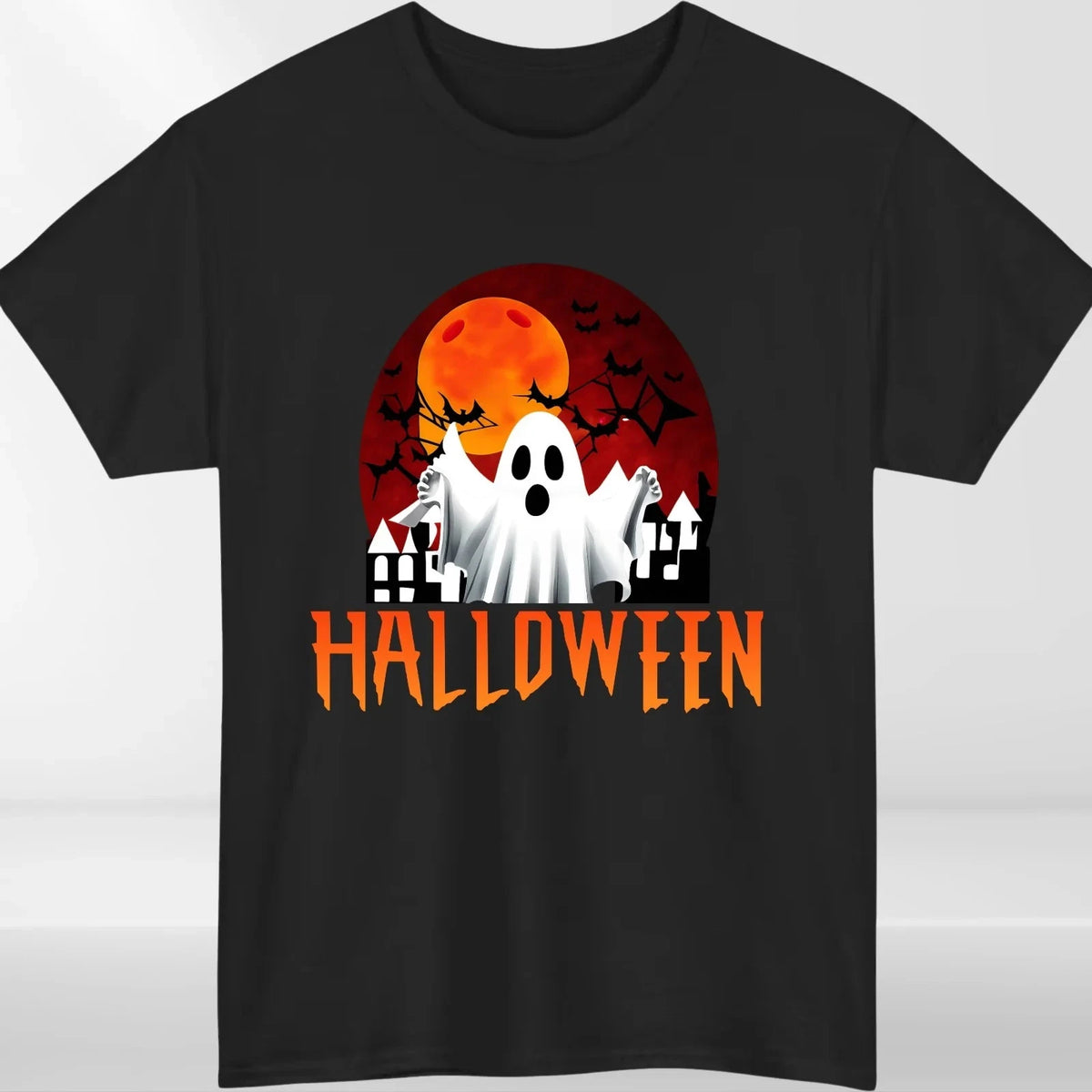 Halloween Ghost & Haunted House T-Shirt