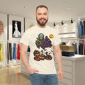Haunted House Pumpkin Monster Halloween Graphic T-Shirt Spooky Horror Tee