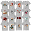 Cute Christmas T-Shirt Reindeer Festive Christmas Gift