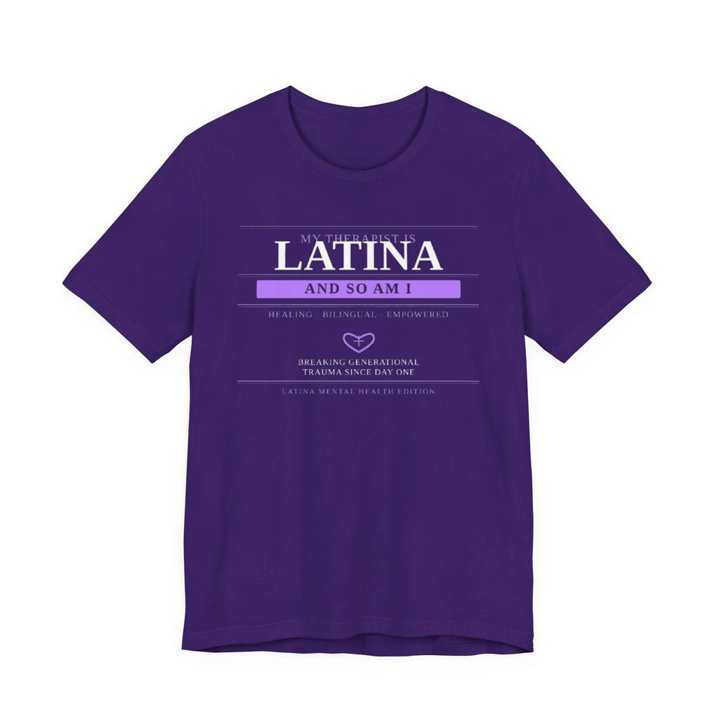 Latina Therapist T-Shirt | Mental Health Gift | Bilingual Therapy Tee | Healing