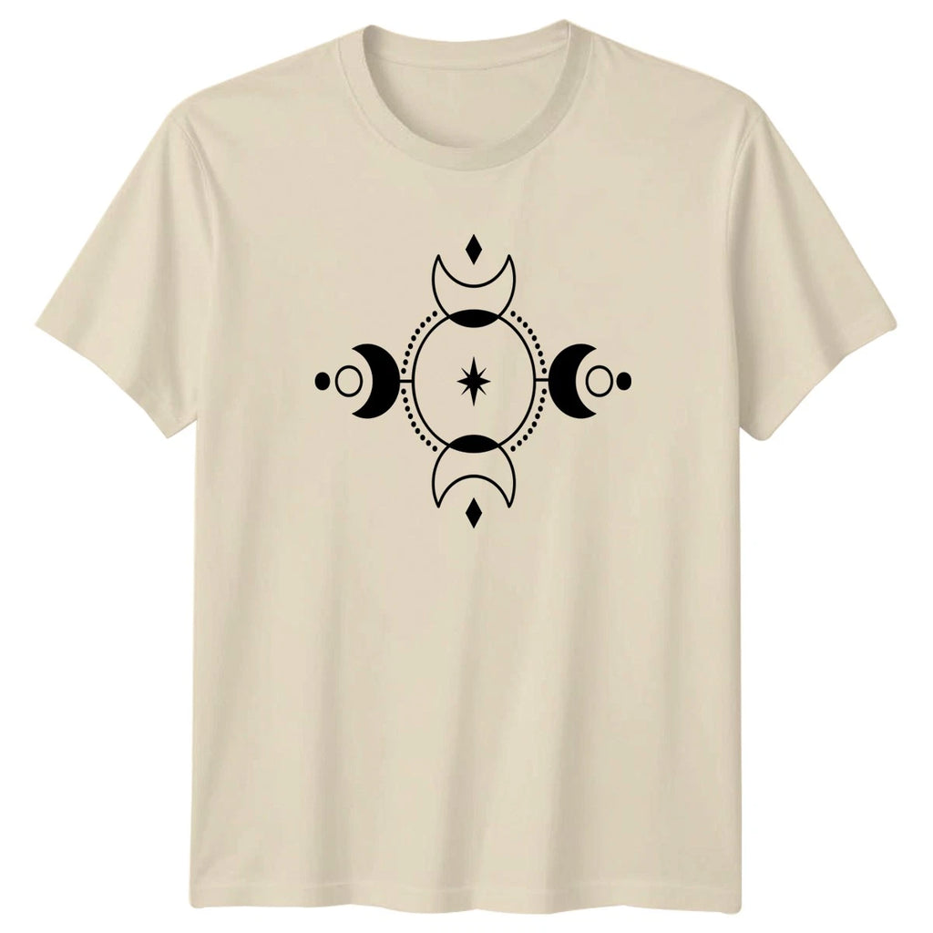 Celestial Moon Phases Star Mandala T-Shirt Moon Phases Celestial Birthday Gift