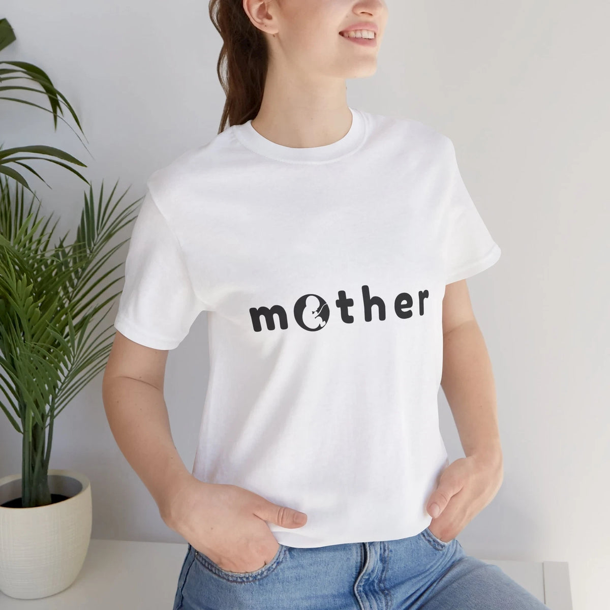 Minimalist "Mother" T-Shirt - Creative Bella Canvas Tee for Women, Made in USA