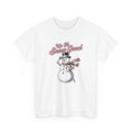 Snowman Shirt Christmas Holiday Gift Women Retro Tee Frosty T-Shirt Xmas Fan