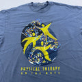 vintage 90s PHYSICAL THERAPY ON THE MOVE T-Shirt LARGE