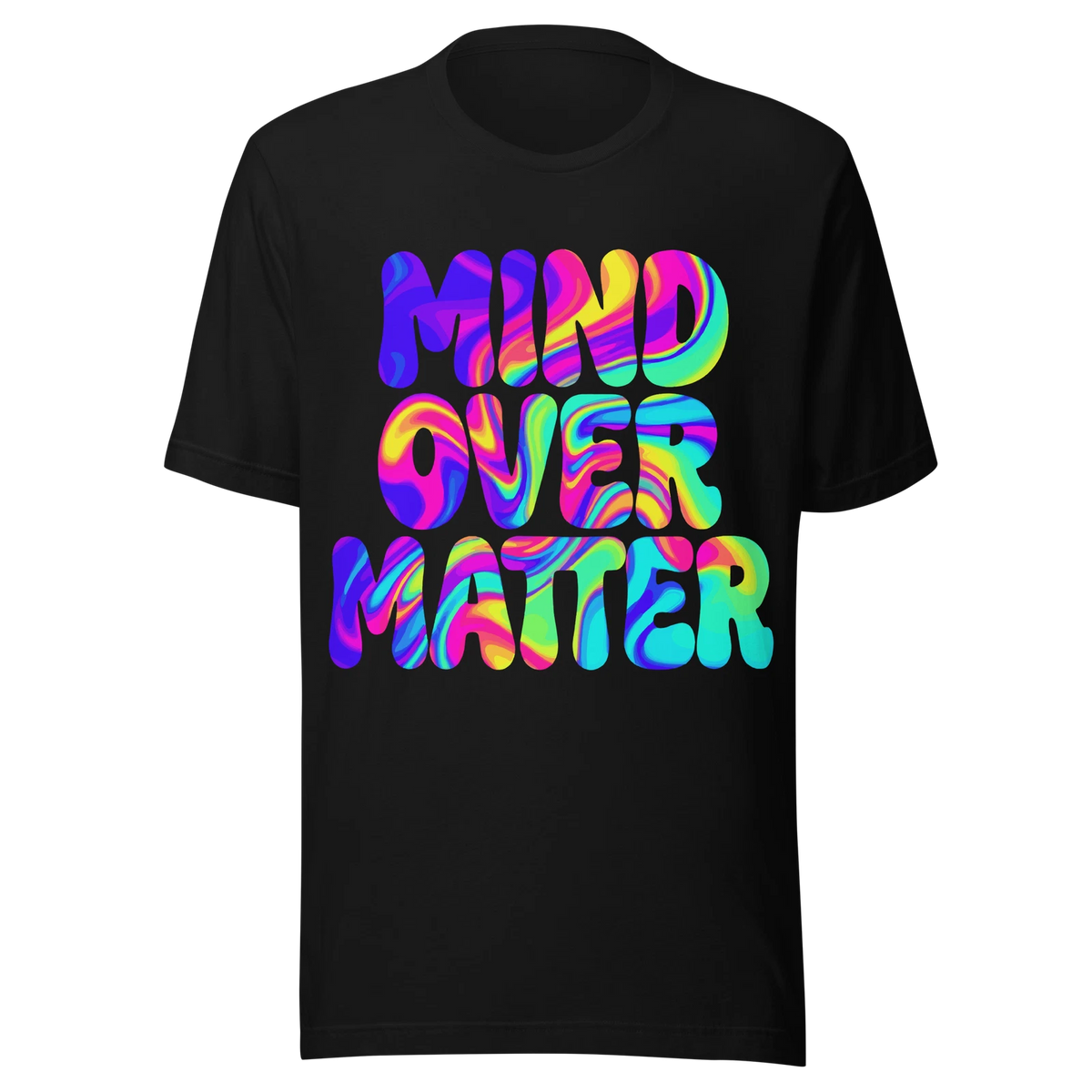 Mind Over Matter T Shirt Trippy Psychedelic Y2K Streetwear Retro Acid Wave Tee