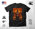 Fiery Aquarius Strength Figure Zodiac T-Shirt Black Unisex