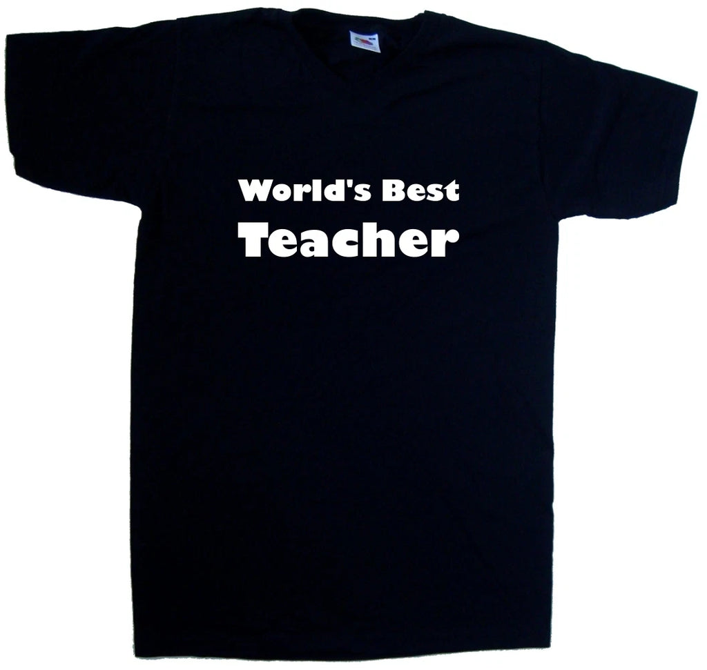 World's Best Teacher V-Neck T-Shirt