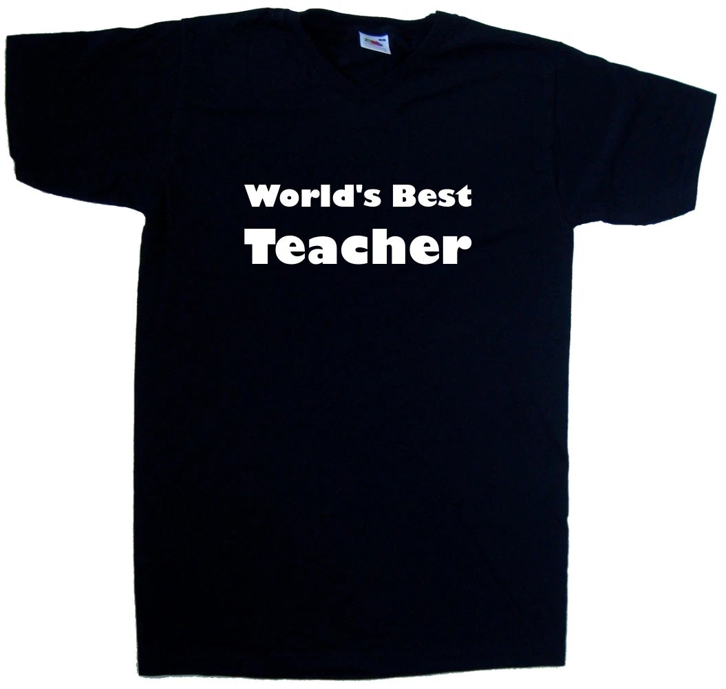 World's Best Teacher V-Neck T-Shirt