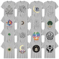 Boho Celestial T-Shirt Spirituality Moon And Stars Crystal Celestial Gift