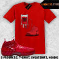 Tee Shirt Matching Foamposite Pro Gym Red 2026 To Match Sneaker Therapy T-Shirt