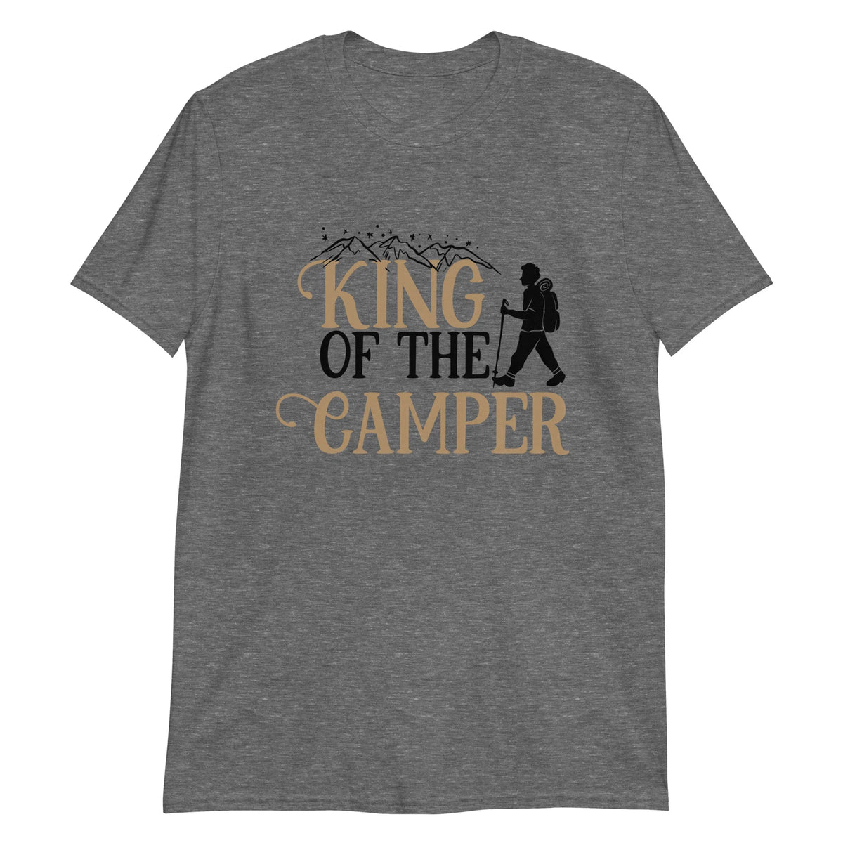 Camper Unisex T-Shirt, Hiking Travel Van Tent Outdoors Adventure Backpacking
