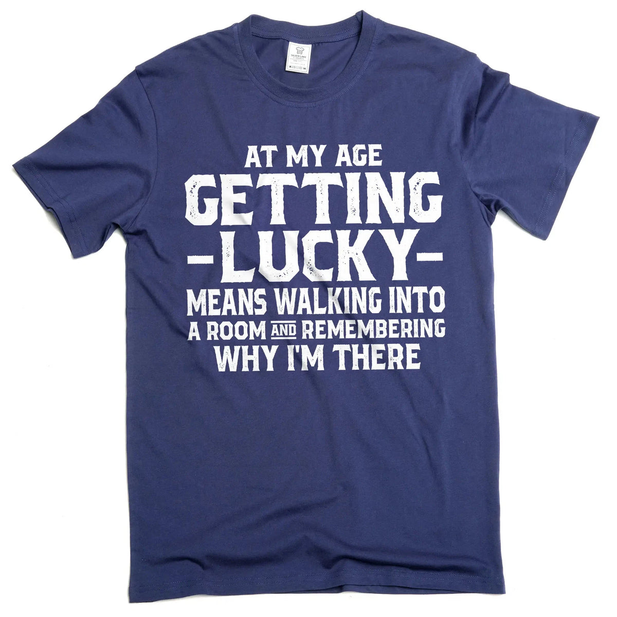 Men's funny getting lucky humorous saying papa dad birthday anniversary T-shirt