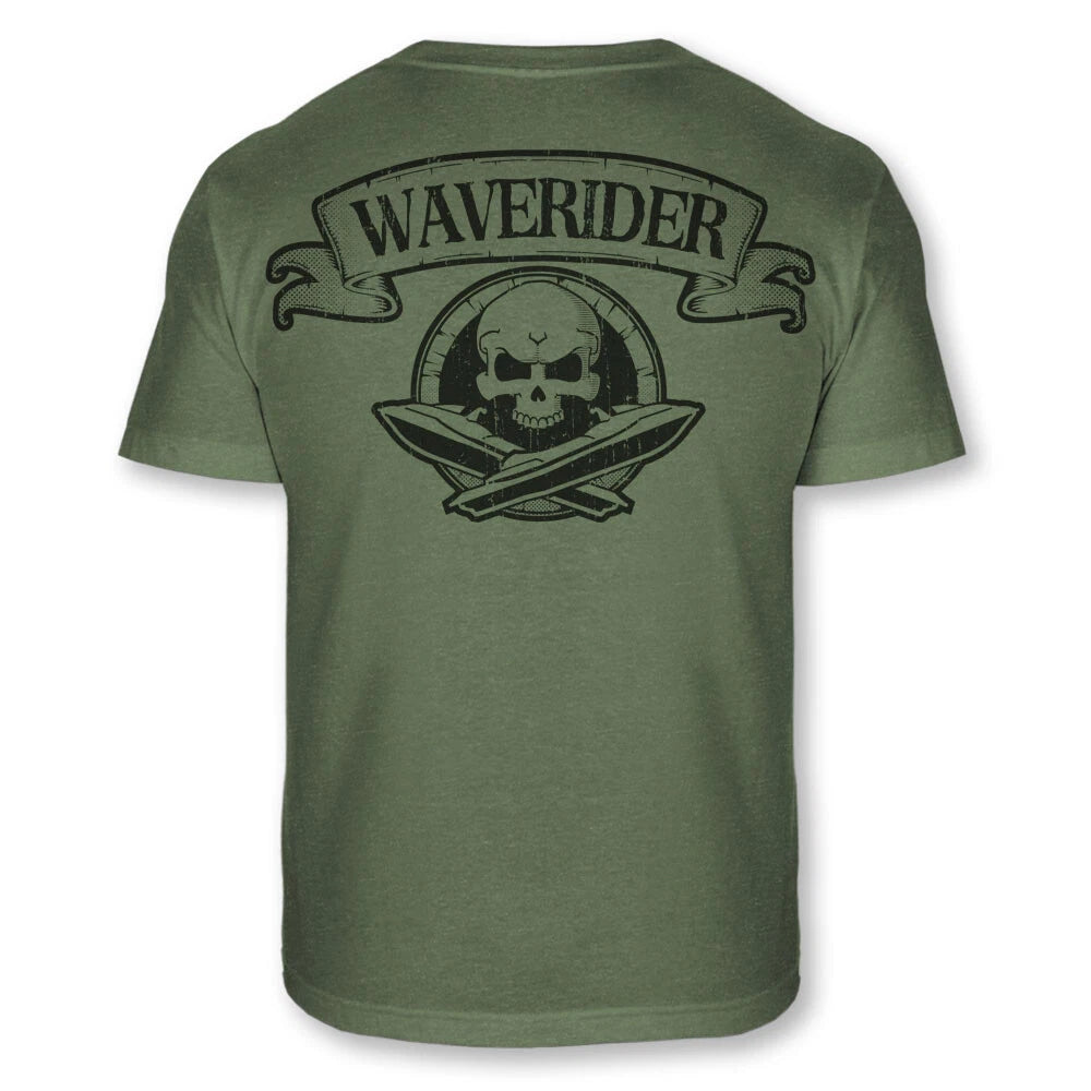 Water Scooter Skull Crossbones T-Shirt Waverider Watercraft Soft Blend Tee  A103