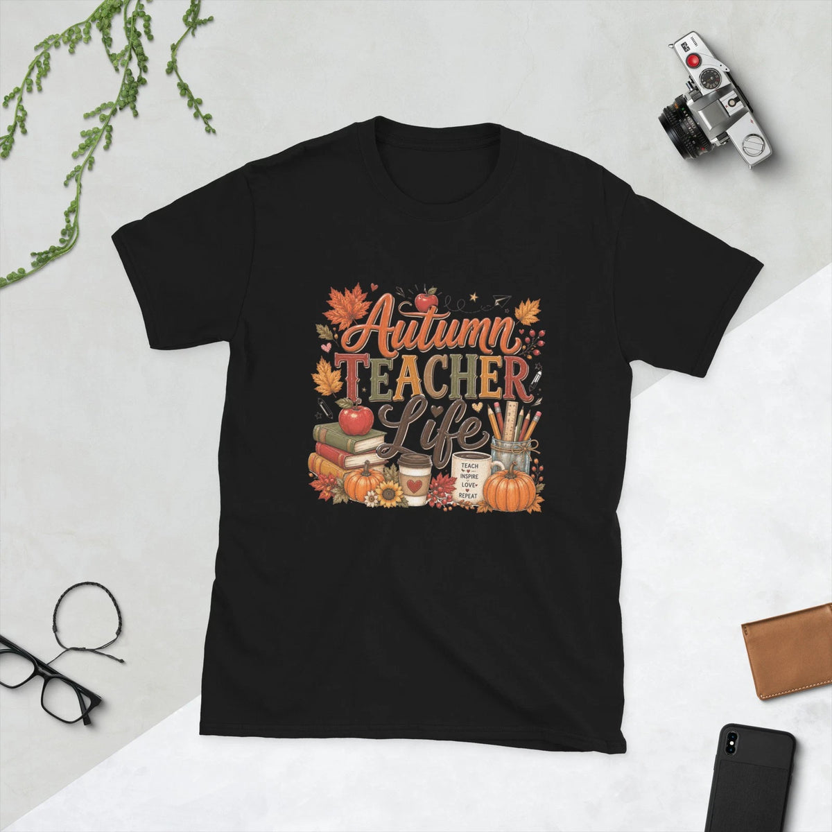 Halloween - autumn teacher life- T-Shirt