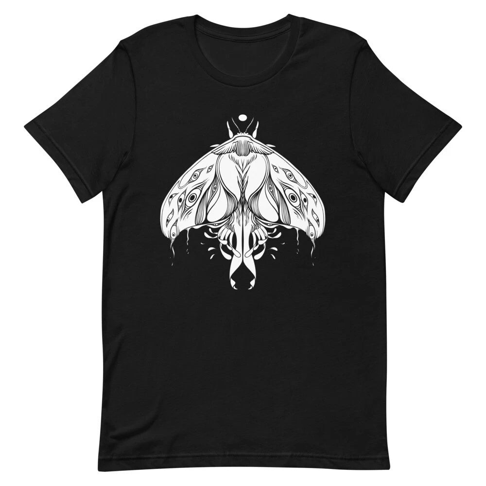 Luna Moth Artwork Short-Sleeve Unisex T-Shirt, Graphic Tee