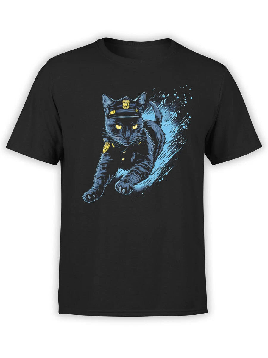 FANTUCCI Police T-Shirt Collection | Fast Feline T-Shirt | Unisex