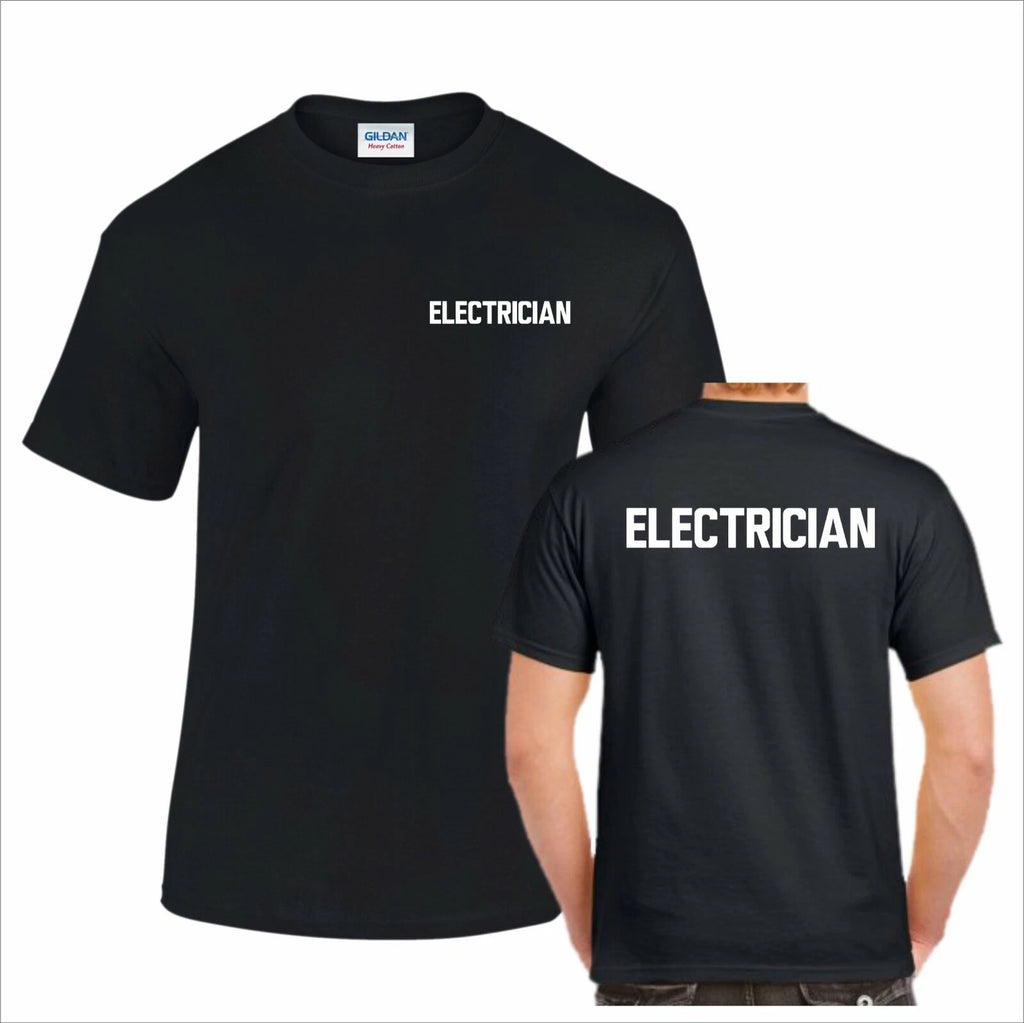 ELECTRICIAN Printed T Shirts Industrial Office Uniform Work Wear Summer Tee Top