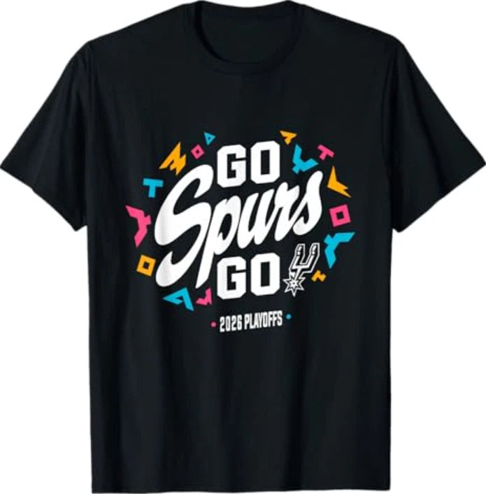Go Spurs Go Basketball Season Game Day Basketball Fan T-Shirt S-3XL