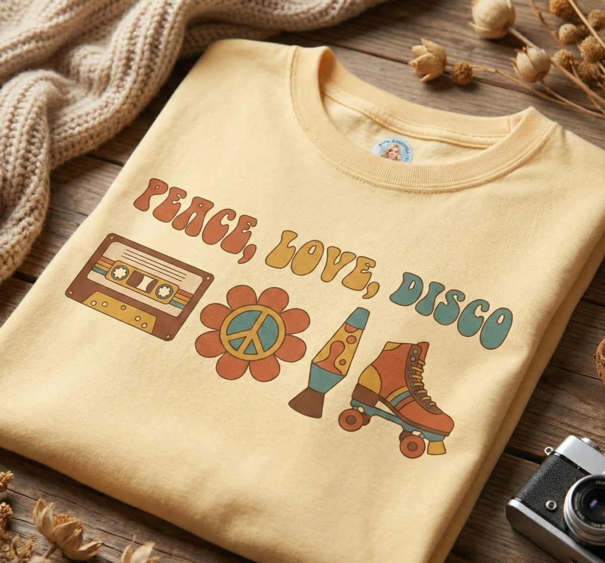 Retro Peace Love Disco Shirt 70s 80s Groovy Nostalgic Gift Vintage Tee