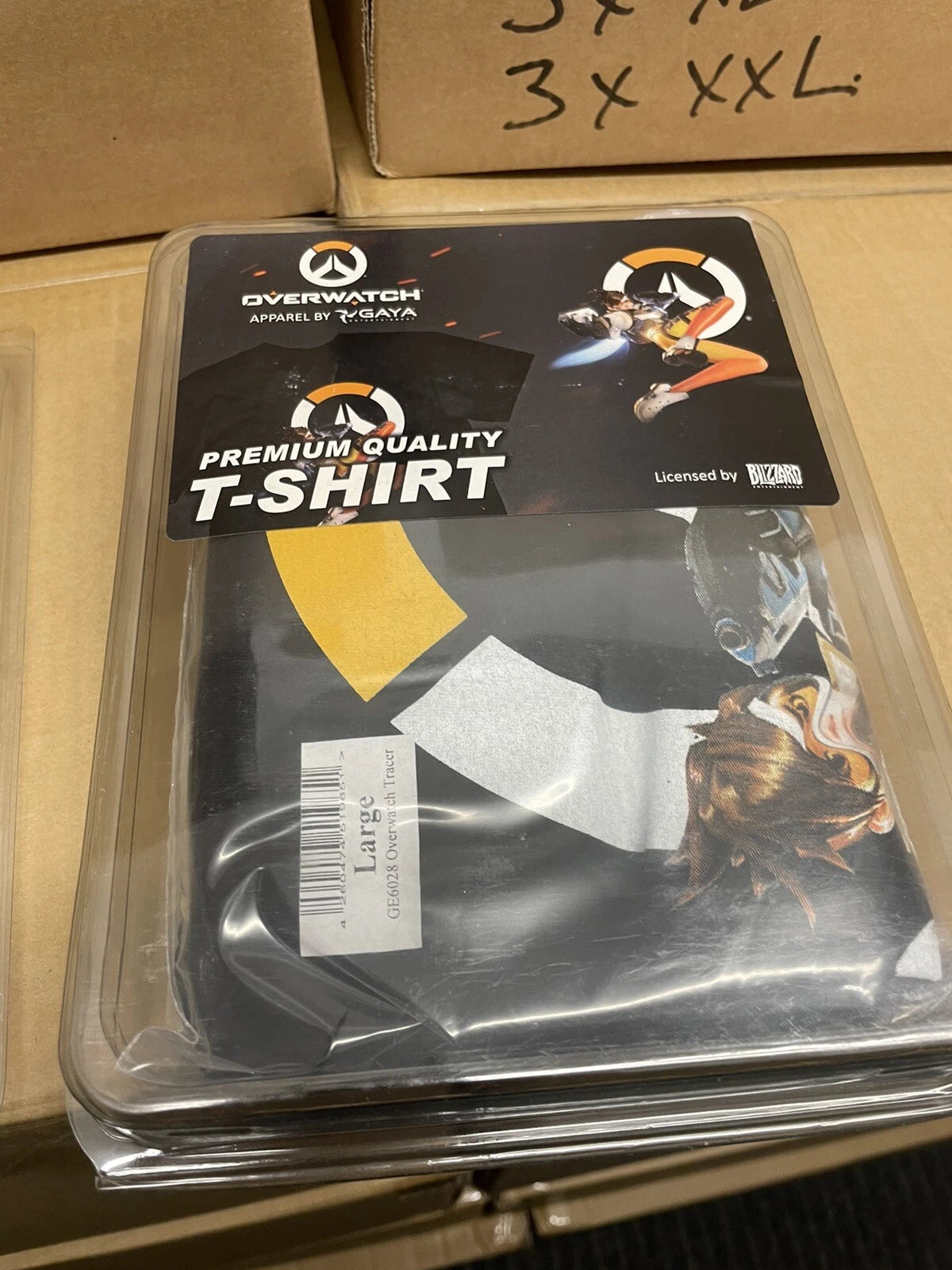 Gamer Overwatch & Winston Logo’s. gamer t shirt: Size- M