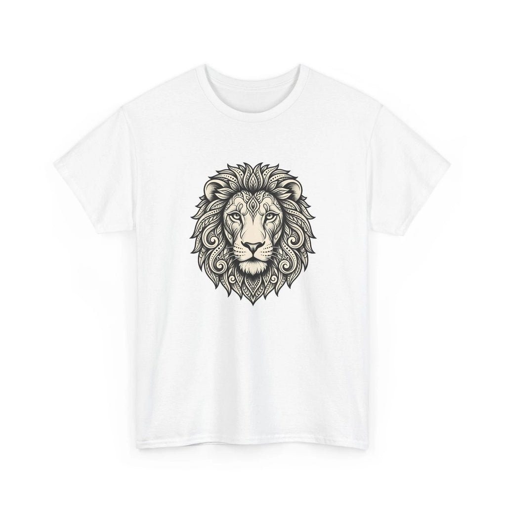 Lion Head Shirt Animals Astrology Gift Women Tribal Tee Lion T-Shirt Wildlife